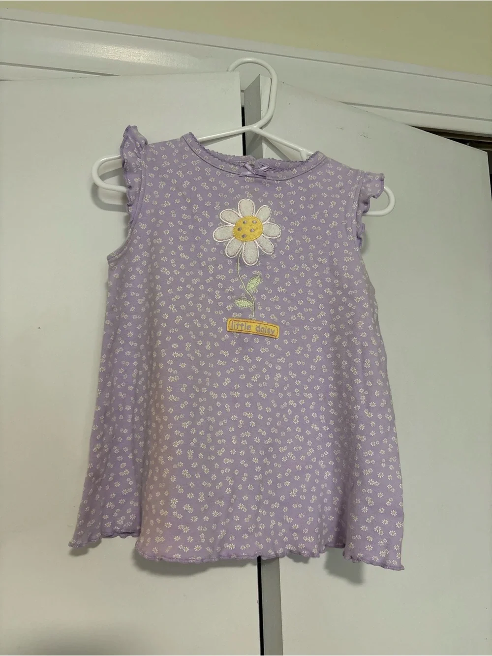 Y2K Carter's Lavender Daisy Print Tank Dress 24 months